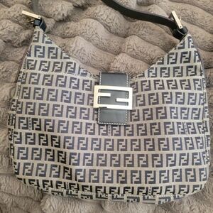 Fendi Zuccino FF Shoulder Bag Vintage